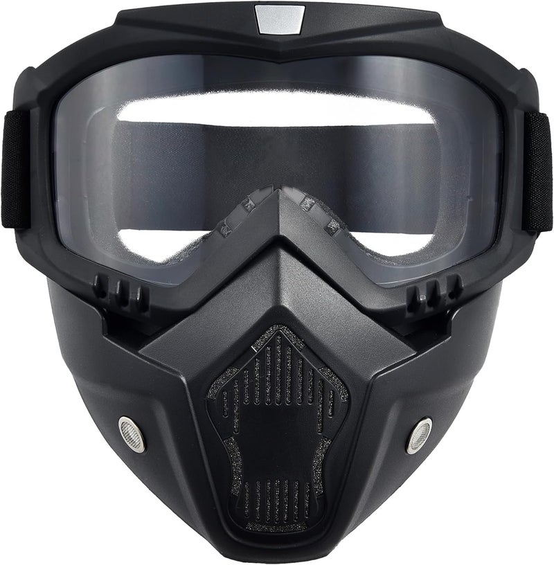 PLOOTA Airsoft Mask Full Face with HD Goggle Skull Skeleton Paintball Mask for Halloween Cosplay Paintball Game Props Party Tactical Mask - Image 1